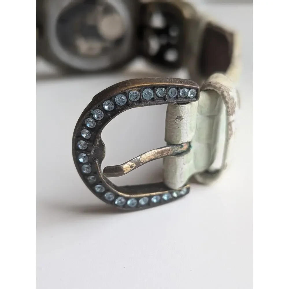 Heidi Daus Lot of 3 Crystal Bejeweled Quartz Watches Bangle Strap Set